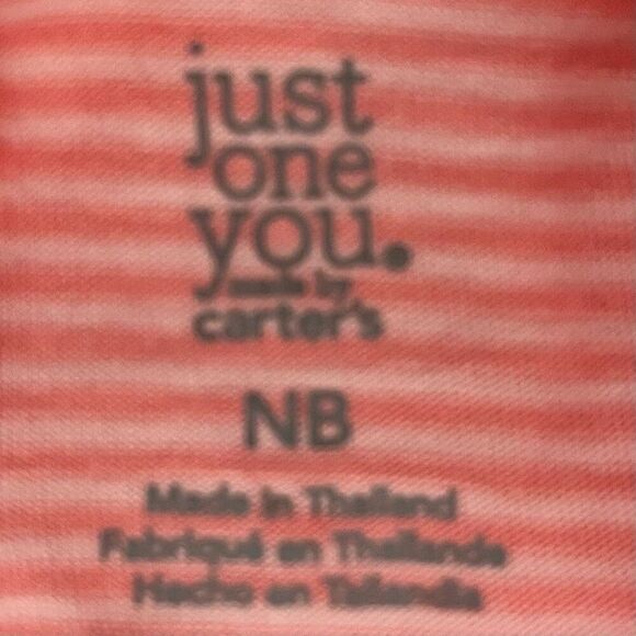 Carter’s Just One You Pink Rabbit Outfit   Sz NB   NWOT - Picture 4 of 5
